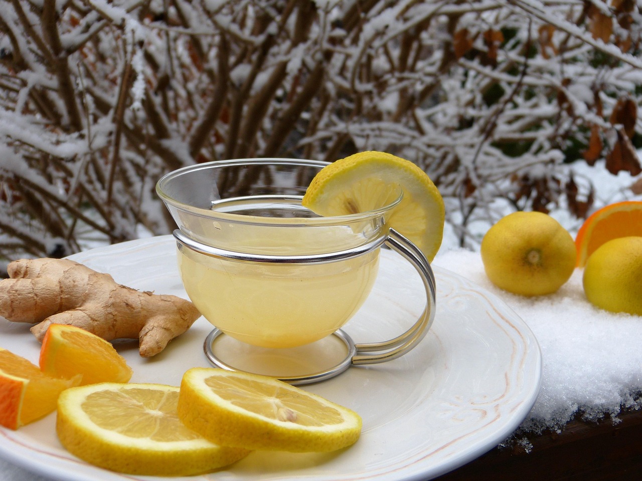 ginger lemon water.