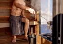 man in sauna