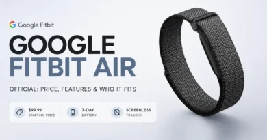 Screenless Google Fitbit Air-style fitness tracker