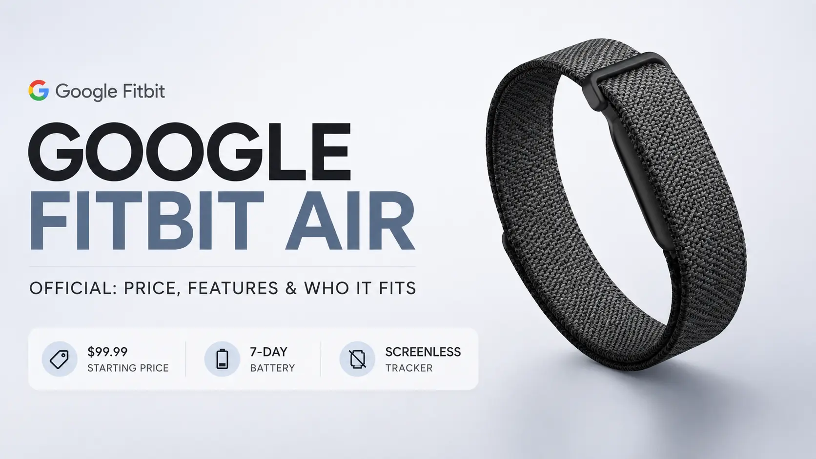 Google Fitbit Air Is Official: Price, Features, and Who It Fits